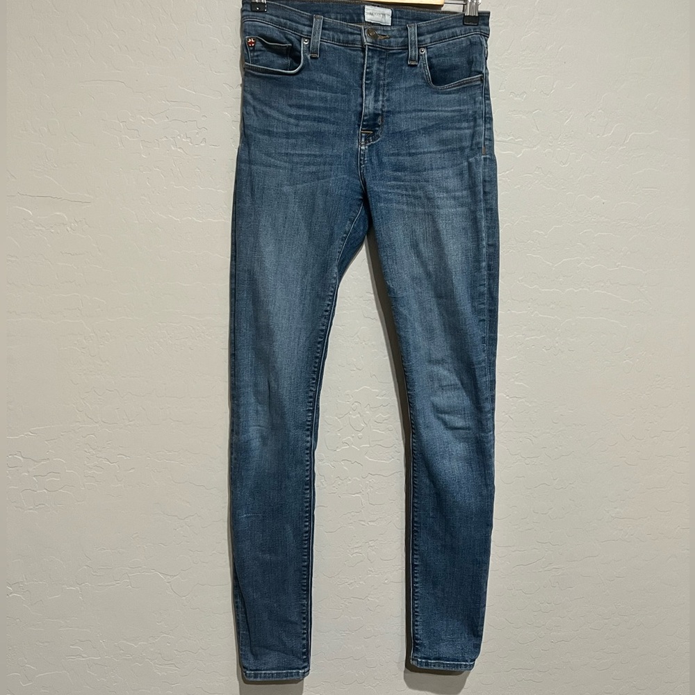 Hudson Nico Midrise Super Skinny Jeans in Medium Wash, Size 27